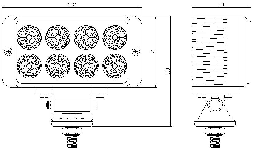 BL-W10 25W CREE LED Work Light