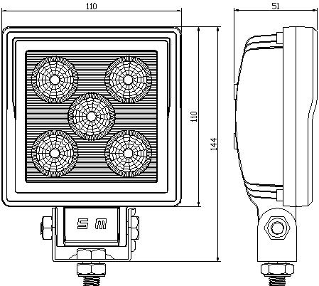 BL-W14  15W CREE LED Work Light