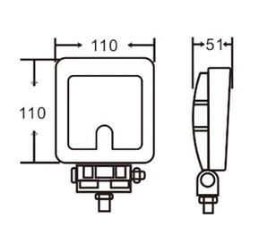 BL-W15  24W CREE LED Work Light