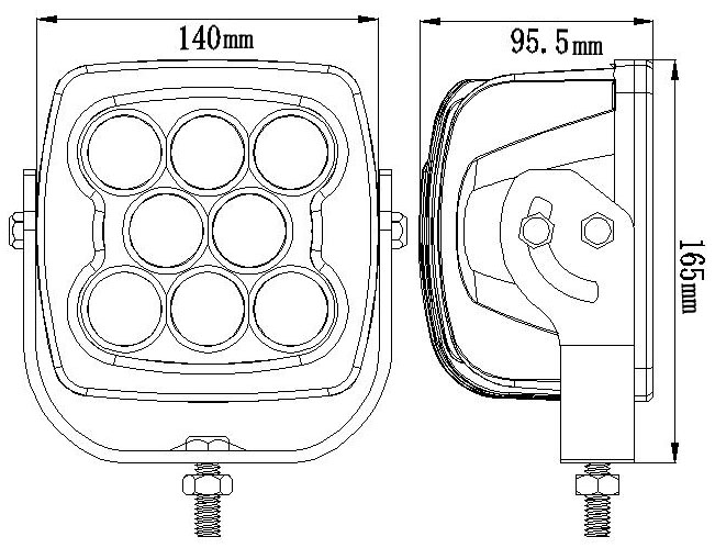 BL-W25   80W CREE LED Driving Light